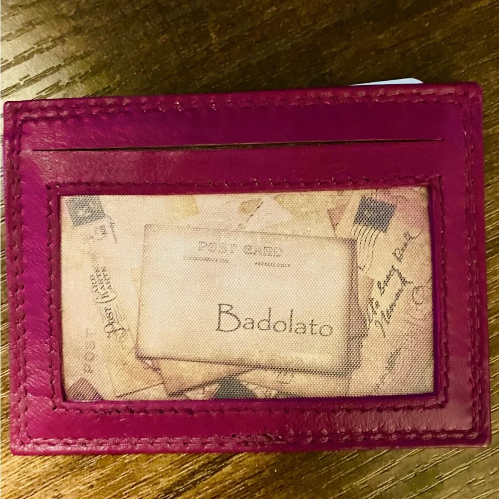 Slimline Vera Pelle “Genuine Leather” Credit Card Holder NWOT